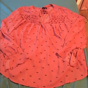 Orange long sleeve shirt